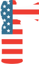 duster with american flag background